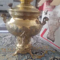 سماور زغالی مدل طاووس