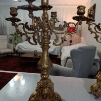 شمعدان قدیمی برنجی