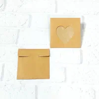 پاکت کرافت قلبی