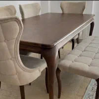 میز غذاخوری بسیار زیبا و باکیفیت چوب گردو