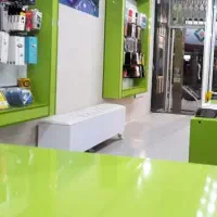 پاف (مبل)mdf با روکش چرم سفید مناسب برای فروشگاها