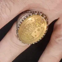 انگشتر عقیق یمنی خطی و در نجف خطی دست ساز