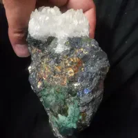سنگ کلکسیونی. کوارتز. گالن. و پیریت