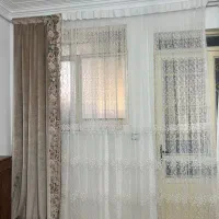 پرده با کناره مخمل  کاملا نو برای جهیزیه