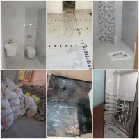 تعمیرات ساختمان، کاشی‌کاری، تخریب وتعویض سنگ توالت
