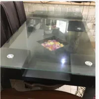 میز با شیشه ۱۰ میل بدون صندلی
