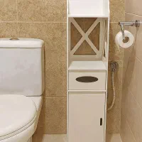نظم دهنده کمد دار ایستاده کنج کمدی لوازم نظافت شلف