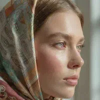 استخدام مدل رنگ پوست سفید