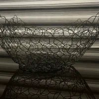 سبد میوه فلزی مشکی مینیمال برند ایکیا