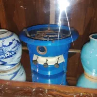 چراغ سه فیتیله هلندی عتیقه