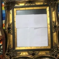 قاب عکس کار دست تمام چوب ورق طلا