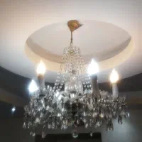دو عدد لوستر کریستال اصل