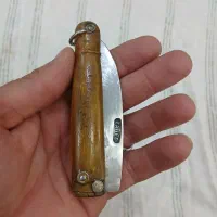 چاقو دسته شاخ زنجیر نقره فروشی