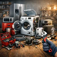 تعمیر تخصصی انواع یخچال، لباسشویی و کولر و پمپ اب