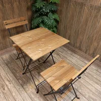 میز غذاخوری تاشو چوبی میز ناهارخوری تاشوتراس ضدآب