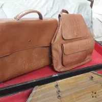 کیف ست طرح کروکدیل چرم بوفالو