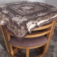 میز نهار خوری گرد ۴ نفری