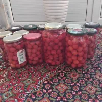 کمپوت گیلاس خانگی بدون رنگ ومواد نگهدارنده