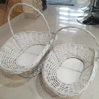 ۲ عدد سبد حصیری در حدنو در ۲ سایز