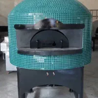 تنور پیتزا ایتالیایی سنتی، گنبدی کاشی‌کاری