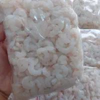 میگو پاک کرده موجوده پلویی ومخلوط