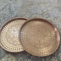 ظرف مسی طرح گل