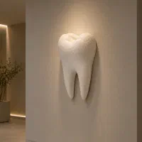ساخت مجسمه و میز دکوری دندان برای مطب دندانپزشکی