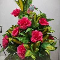 گل مصنوعی سبد گل