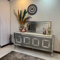فوری ست آینه کنسول و میز تی وی آیینه ای و چوب