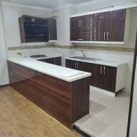 کابینت همراه با هود، سینک و گاز صفحه ای