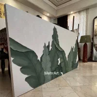 تابلو برگ برجسته تماماً کاردست