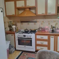 کابینت تمام ام دی اف با هود و سینک ظرفشویی