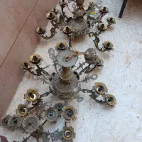 یک جفت لوستر برنز فوق سنگین