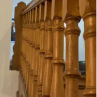 ترموود پله نرده چوب