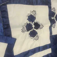 روتختی دونفره نخ پنبه ساتن پشم و شیشه