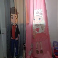 پرده اتاق کودک دختر و پسر