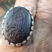 انگشتر عقیق و رکاب نقره ۹۲۵