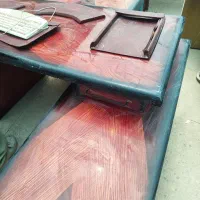 میز چوبی، میز آهنی اداری و دکور