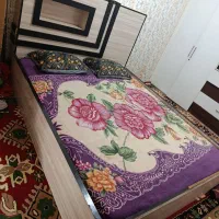 تخت خواب ام دی اف دو نفره با تشک فنری