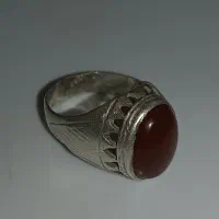 انگشتر عقیق اصل با رکاب نقره