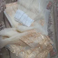 دو عدد پرده حریر شیشه ای
