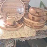 خراطی ظروف چوبی و آباژور چوبی