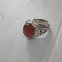 انگشتر نقره سنگ عقیق یمن