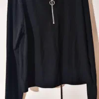 بلوز نیم‌زیپ LCW Casual اورجینال- مشکی