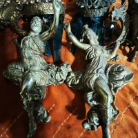 دو عدد دیوارکوب برنزی فرانسه قدیمی عتیقه