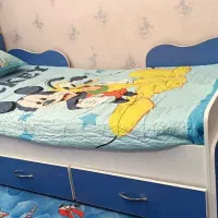 تخت نوجوان ام دی اف با تشک خوشخواب