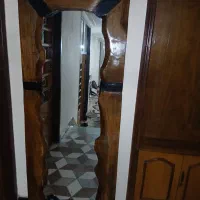 آینه قدی چوب گردو و رزین اپوکسی