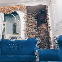 مبل سلطنتی ۷نفره همراه بوفه ست