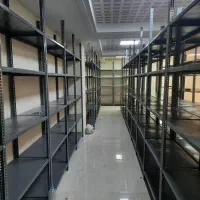 قفسه انباری ضخیم و قفسه بندی پیچ و مهره ای طوسی