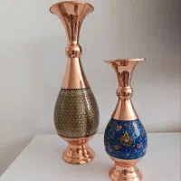 گلدان مس خاتمکاری